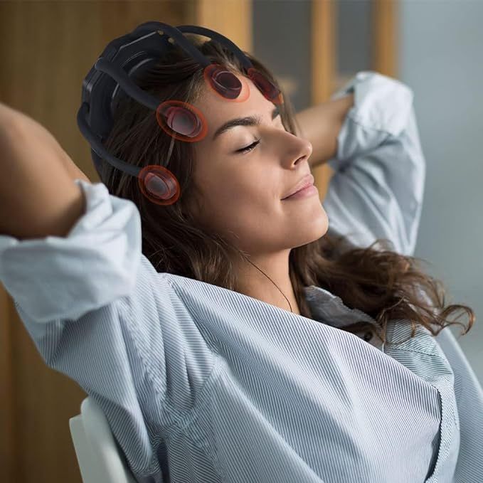 360° Ultra Head Massager – Full-Head Relaxation, Stress Relief & Smart Scalp Stimulator