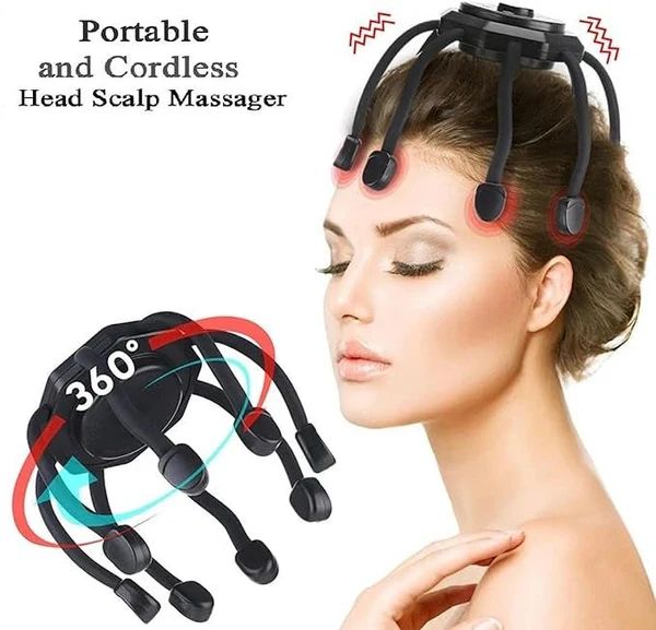 360° Ultra Head Massager – Full-Head Relaxation, Stress Relief & Smart Scalp Stimulator
